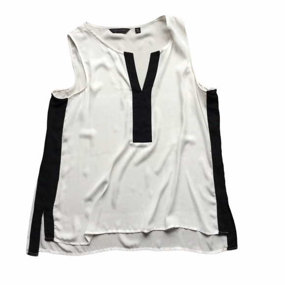 Investments xl black and white tank - Picture 1 of 2